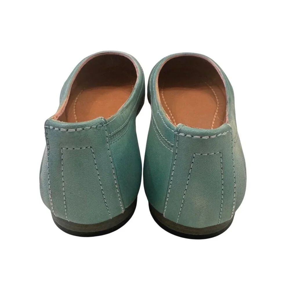 Frye Carson Ballet Flat Size 6 M Turquoise NWB Slip On Flats